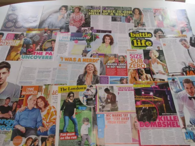 25+HOME AND AWAY Cast*Magazine Clippings*Irene Ailsa Leah Morgan Nate Casey