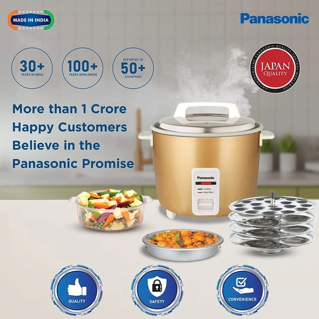 PANASONIC SR-W18GH(CMB) FOOD Steamer Warmer Rice Cooker Momo Maker(4.4L ...