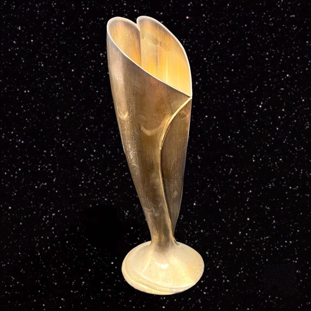 Vintage International Silver Co. Silver Plated Flower Bud Vase Metal Floral  8”T