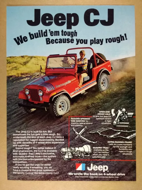 1979 AMC Jeep CJ-7 Renegade vintage print Ad