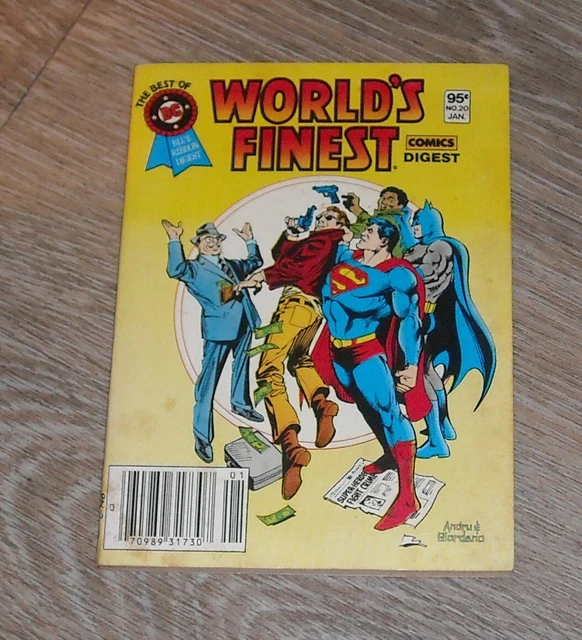 1982 WORLD's FINEST COMICS # 20 BLUE RIBBON DIGEST REPRINTS SUPERMAN & BATMAN