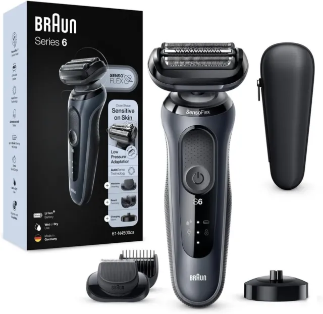 Braun Series 6 60-N4500cs Electric Shaver for Men , Beard Trimmer NO STAND.