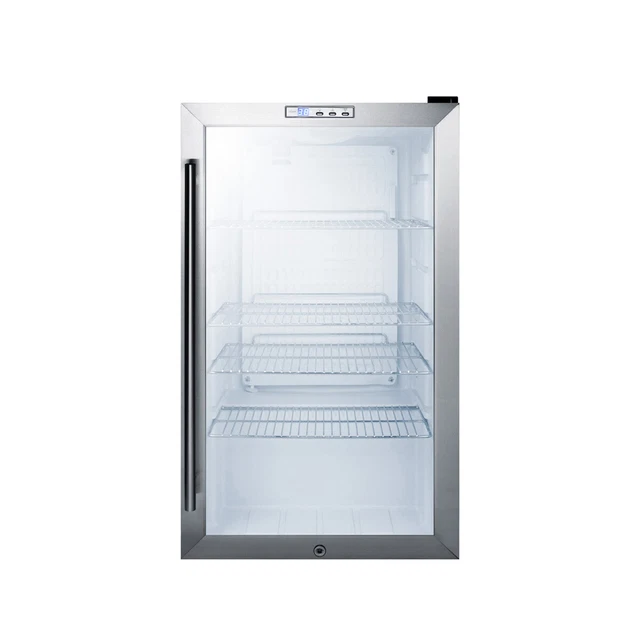 Summit SCR486LBICSS One Section Beverage Merchandiser, 3.3 cu. ft.