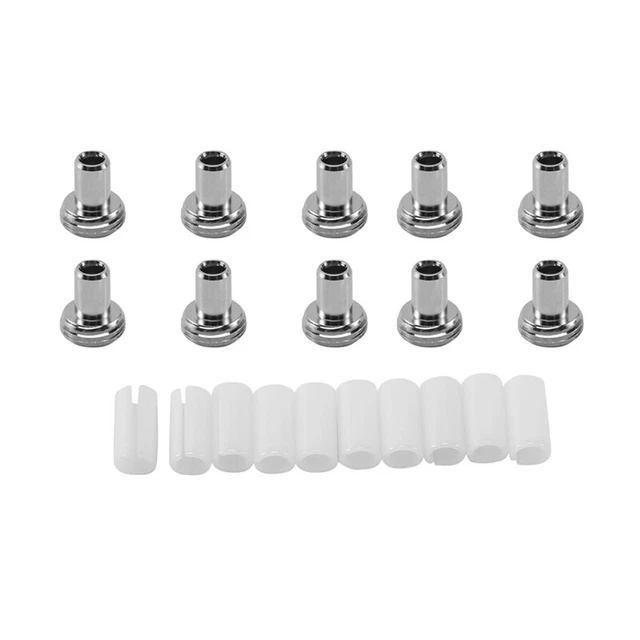 10pcs Ceramic Pipe Sleeves and 10pcs Metal Head Connector Ad P1B9
