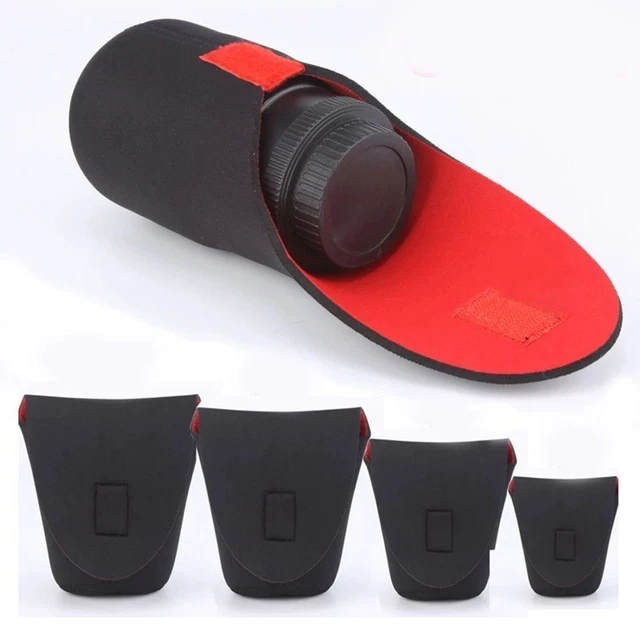 Cámara Accesorios suaves Bolsa de transporte de lentes Estuche de neopreno Cámara Bolsa de lentes DSLR