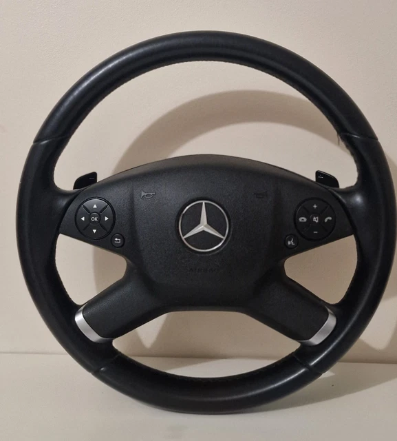 Volant Mercedes W204 C63 AMG W212 Neuf Cuir Noir Sport Volant Palettes