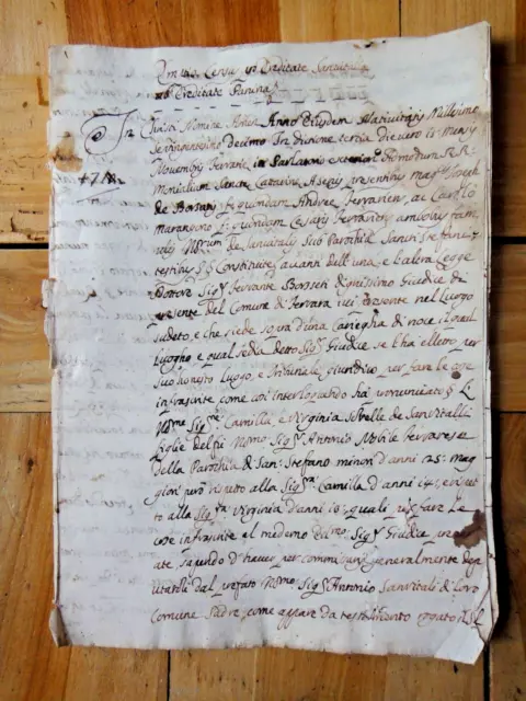 1710-Famiglia SANVITALI Nobili di Ferrara-Manoscritto-Curatore F.M. Nigrisoli+