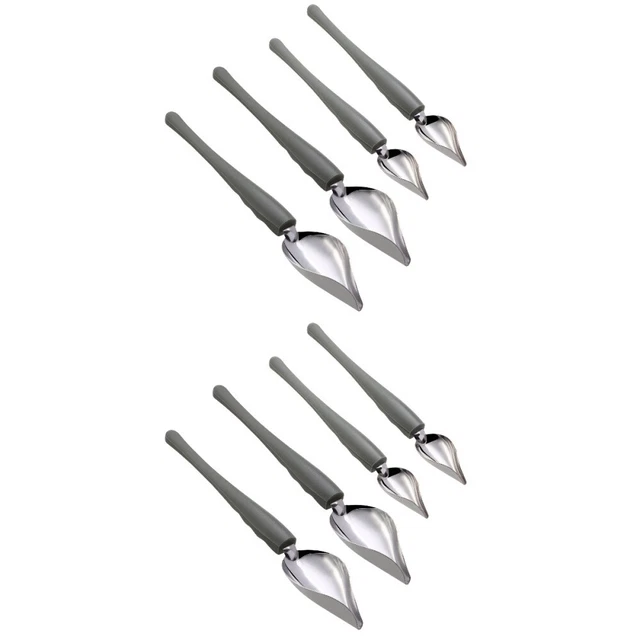 8 Pcs Beschichtung Löffel Kulinarische Saucier Nieselregen Löffel