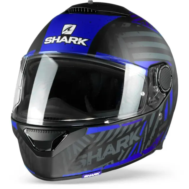 Shark Spartan 1.2 Kobrak Matt Black Blue Blue KBB Full Face Helmet