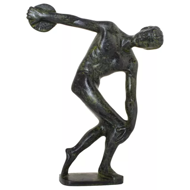 Discobolus of Myron Statue Greek Ancient Olympic Athlete Solid Bronze Sculpture