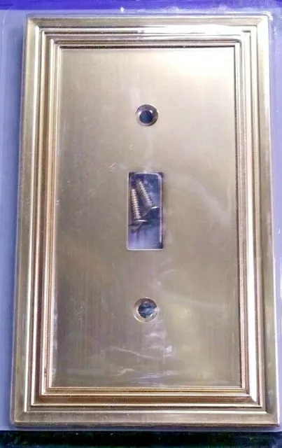 Satin Brass Daltry Switchplate Light Wall Plate Cover Outlet Toggle Rocker