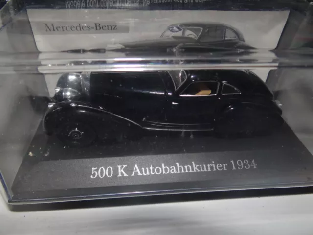 De Agostini Mercedes Benz 540 K Autobahnkurier Modellauto 1:43 Sammler Modell