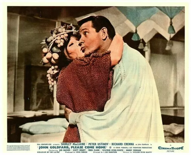John Goldfarb Please Come Home Lobby Card Shirley MacLaine Richard Crenna kiss