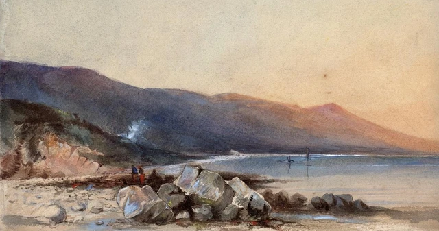 Tableau Original Caroline Ann Brereton - Aquarelle Paysage Dovedale, C1865