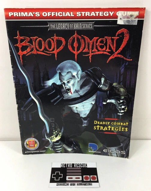 Blood Omen 2 Official Strategy Guide Book Prima Legacy Kain Series PS2 XBOX PC