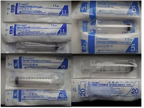 TERUMO 1ml 2.5ml 5ml 10ml 20ml Sterile Plastic Syringes MULTILSTING CHEAP Syring