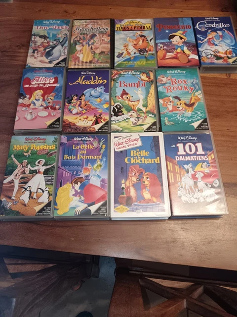 lot-de-13-cassettes-vhs-walt-disney-les-grands-classiques-eur-9-00