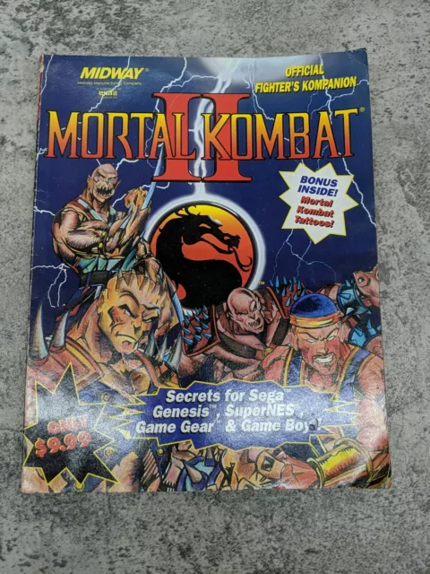 Mortal Kombat II : Official Fighters Kompanion by BradyGames 1994