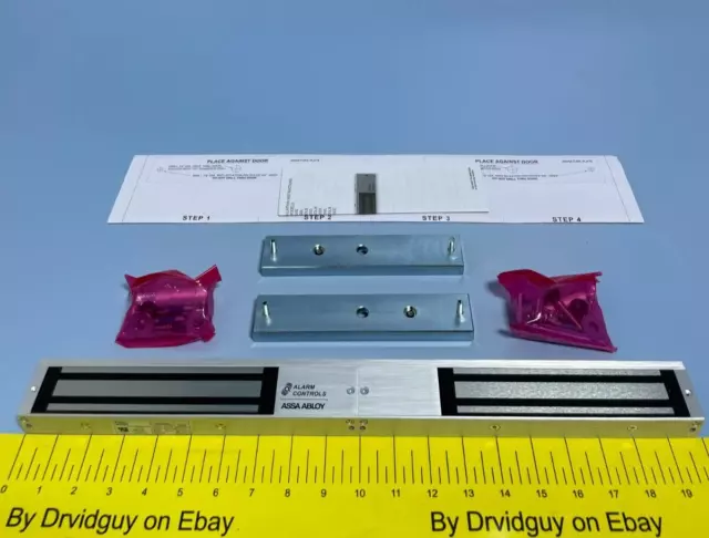 *Alarm Controls 600D Double Door Magnetic Lock; 600LBs; 12/24 VDC