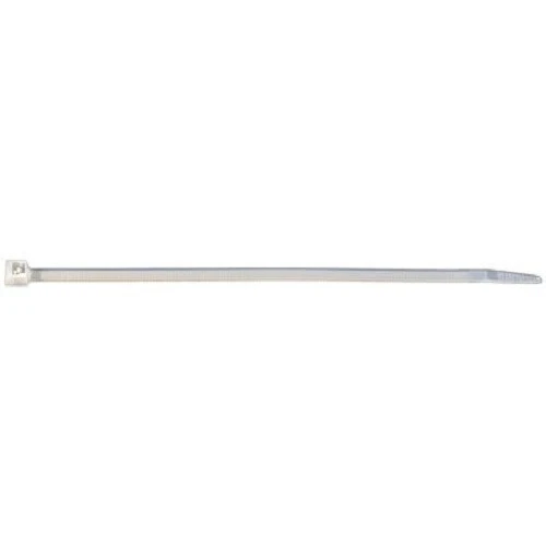 50 7" 50 Lb Nylon Cable Ties with Hole - Natural
