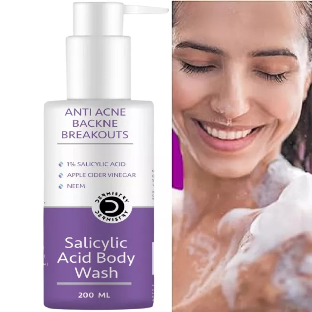 Le nettoyant pour le corps anti-acné à l'acide salicylique niacinamide pour...