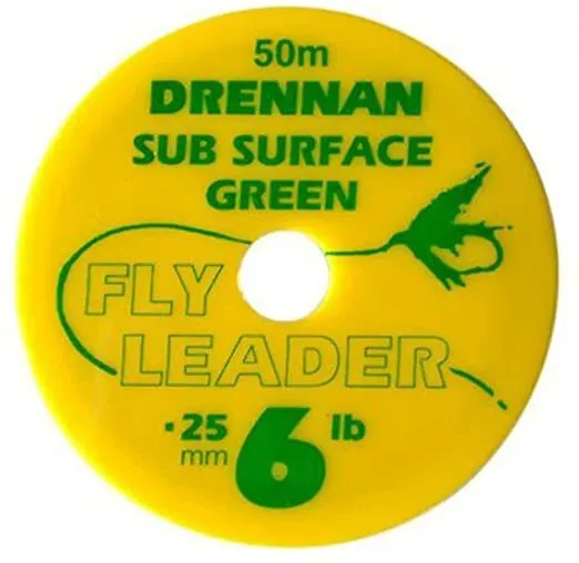 Drennan Sub Surface Green Fly Leader Fly Fishing Tippet