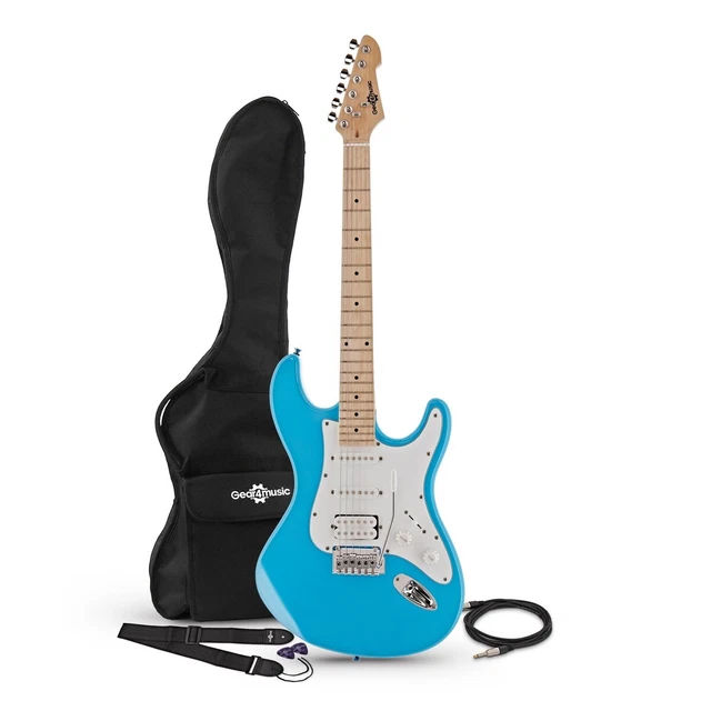 3 4 LA ELECTRIC Guitar by Gear4music Blue 89.99 PicClick UK