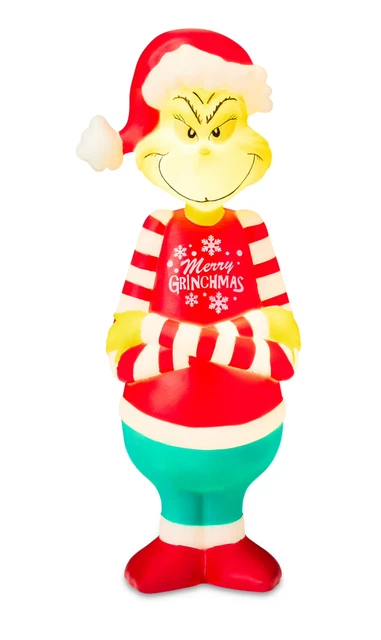 Grinch Plug GRINCH~CHRISTMAS BLOW MOLD~14 inch~MERRY GRINCHMAS~Indoor/Outdoor~Plug ...