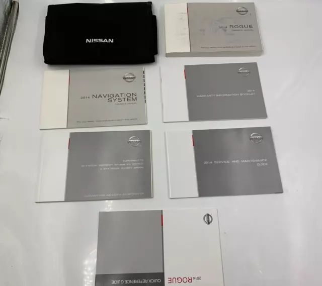 2014 Nissan Rogue Owners Manual Handbook Set with Case OEM H04B39069