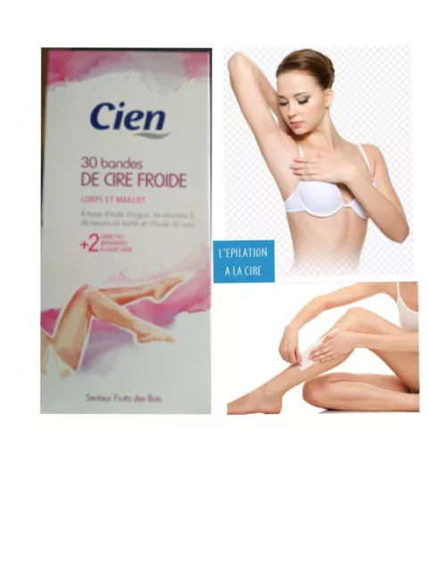 Bandes De Cire Froide -Cien  Corps Maillot x 30 bandes