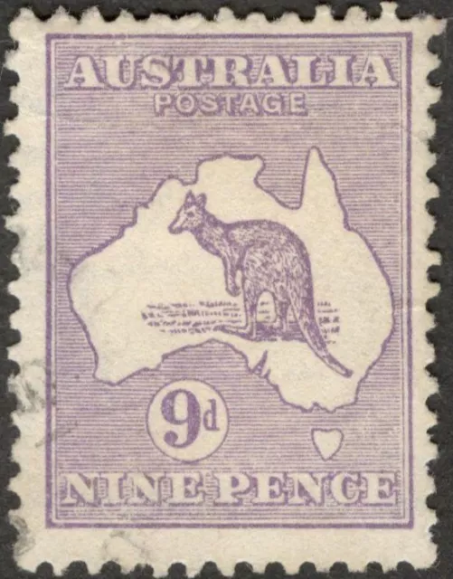 (AOP) Australia Roo 1915 9d violet Die II used. SG 27 £48