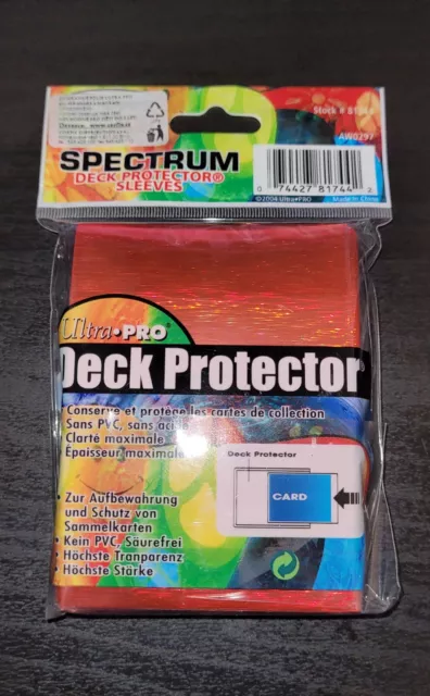 Ultra Pro Deck Protector - 50 Spectrum Sleeves - Red