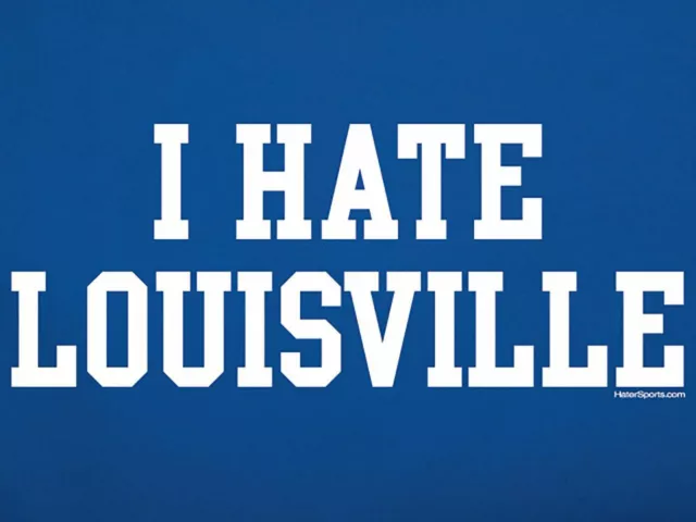 Kentucky Wildcats T-shirt I HATE LOUISVILLE funny football basketball jersey