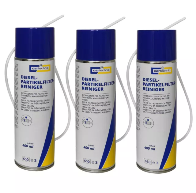 3 x 400ml [23,25€/1L] Cartechnic Dieselpartikelfilter DPF Reiniger Regenerator