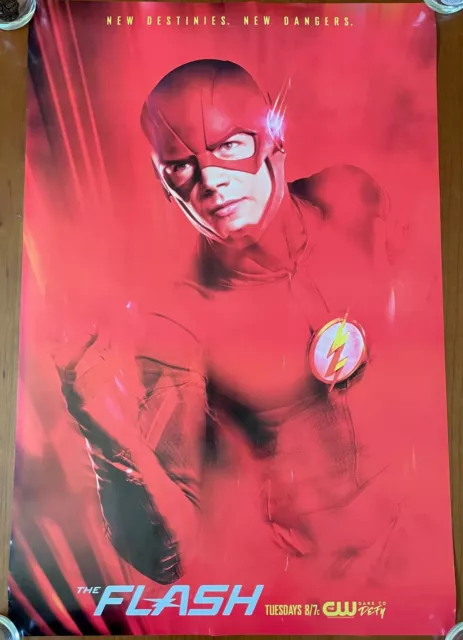 CW DC The Flash Season 3 Premiere Promo Poster 24" X 36"- NEW, ROLLED!!