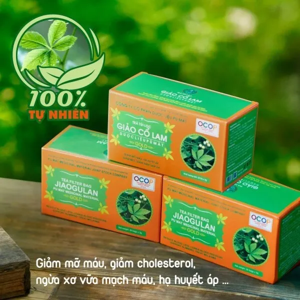 Jiaogulan Gynostemma Blood Health Diebetic Natural Herbal Green Tea, 30 Tea Bags