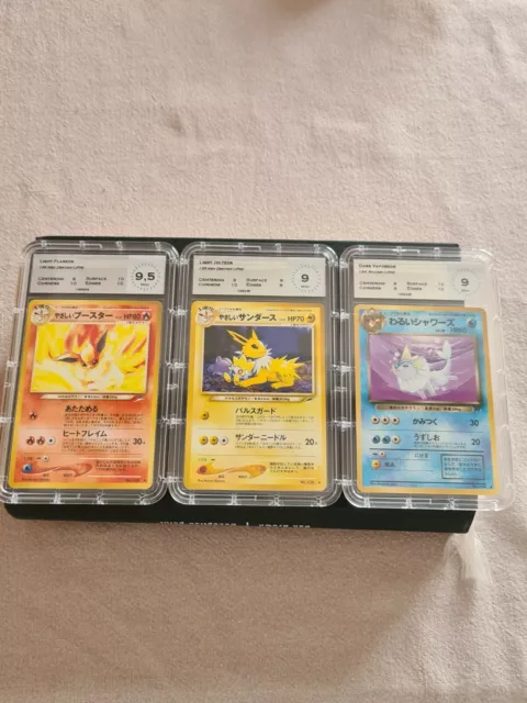 Lot de cartes Pokemon - Voltali Pyroli Aquali - JP MINT