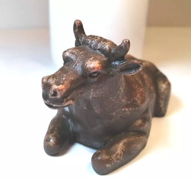 Vintage Cast Iron Barnyard Cow Hefer Cattle Bovine  Bottle Opener