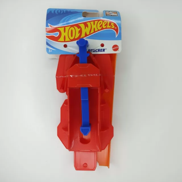 Hot Wheels Launcher & Extension | Tension Launcher with 6" Track | Mattel | Red