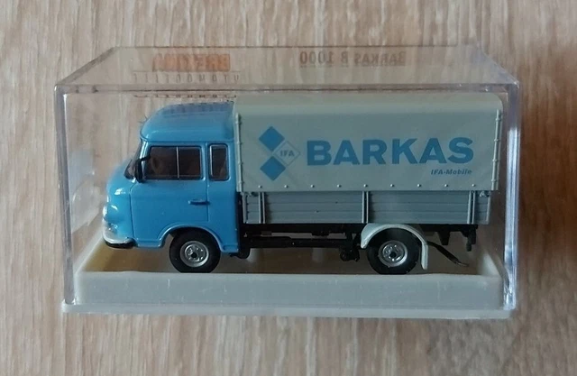 Brekina 30300 Barkas B 1000 Pritsche BARKAS Blau, DDR, H0/ 1:87