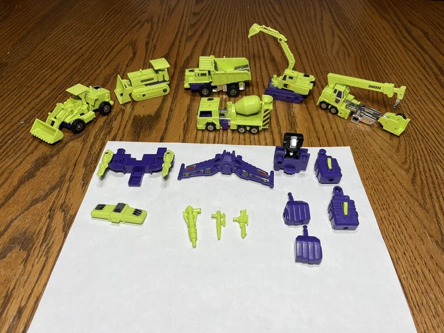 VINTAGE 1984 G1 Transformers Constructicon Devastator Decepticon ...