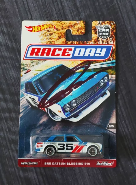 Hot Wheels Race Day 2017 Datsun 510 BRE Peter Brock Signed RARE