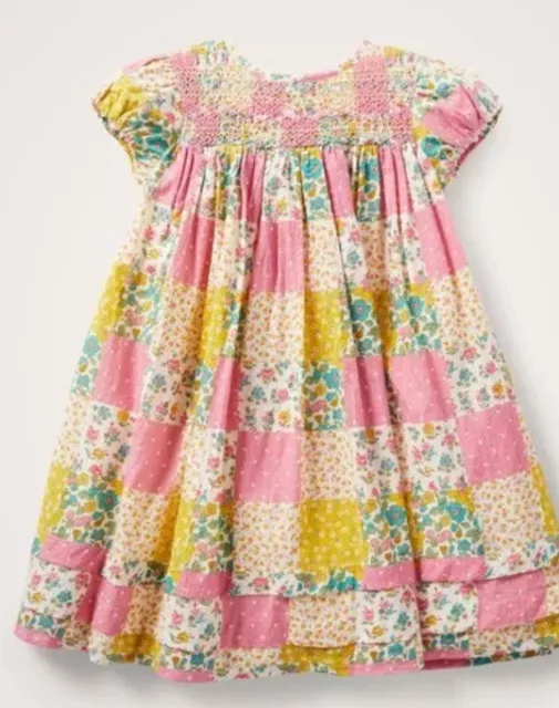 Mini Boden girls patchwork dress, size 5-6Y, Spring/Easter. Rare Find. Darling!