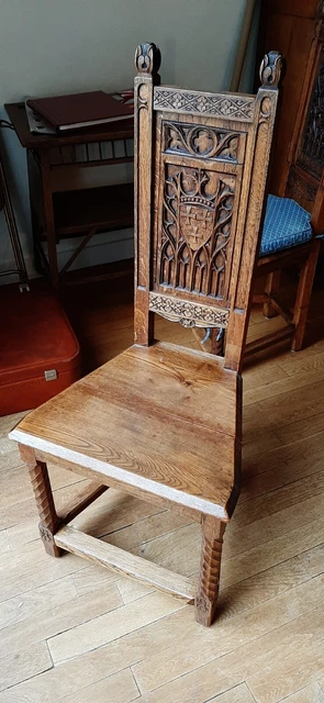 Chaise Ancienne Bois Sculpte