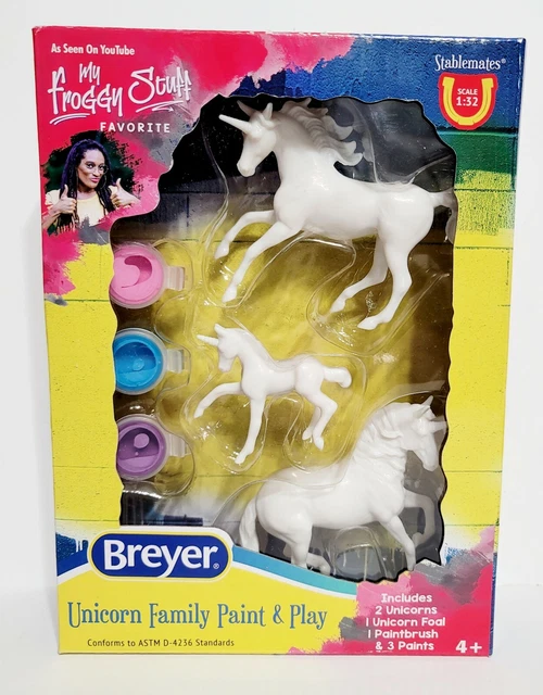 New for 2021!! Unicorn Family Paint and Play, Breyer Stablemates.