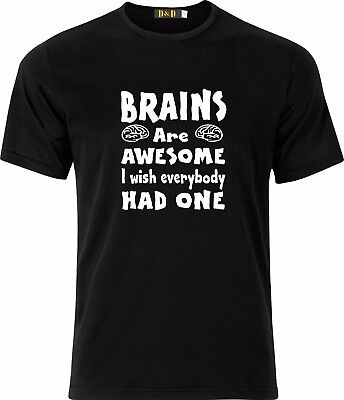 Cervelli sono impressionanti auguro a tutti aveva un sarcastico Divertente Natale Cotton T Shirt