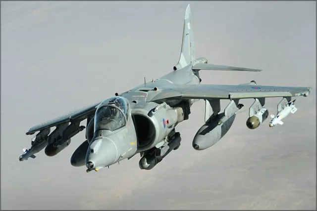 Poster, Many Sizes; Royal Air Force British Aerospace Harrier Gr.9 Afghanistan