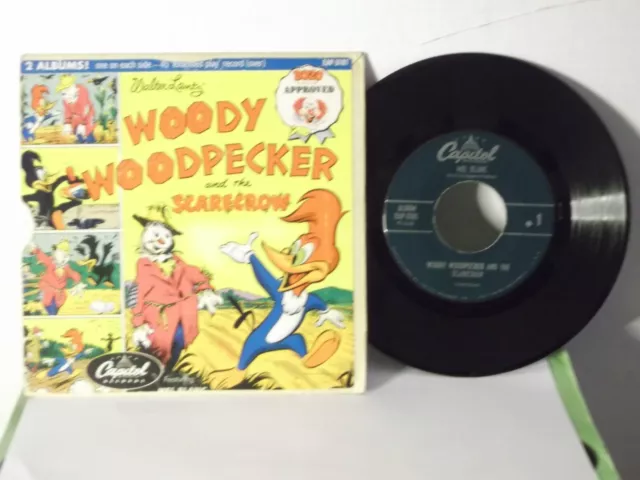 Mel Blanc,Cap, EAP-3181,"Woody Woodpecker & the Scarecrow"US,7" EP w P/C,1958,M-