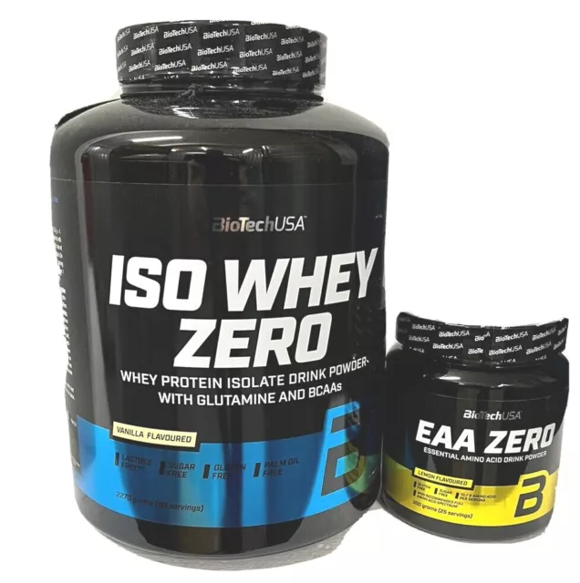 (35,20/kg) BioTech USA ISO Whey Zero 2270g+Bonus EAA Zero 350g