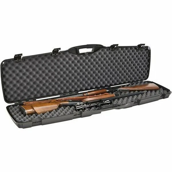 GUN CASE DOUBLE Shotgun Rifle Plano Lockable Transport Storage Airline